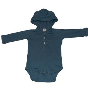 Kate Quinn long sleeve blue bear bodysuit with ears